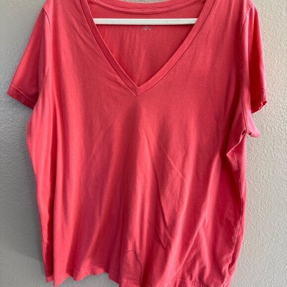 Ava & Viv Pink Women's Short‎ Sleeve Blouse  Size 2 X - Picture 2 of 6